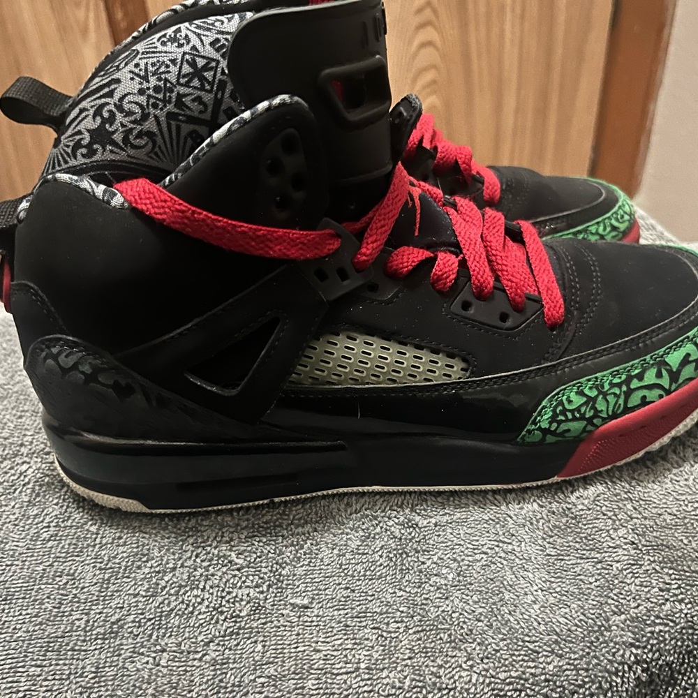 Black and Red High-Top Sneakers